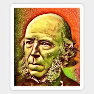 Herbert Spencer Snow Portrait | Herbert Spencer Artwork 15 Magnet